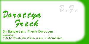 dorottya frech business card